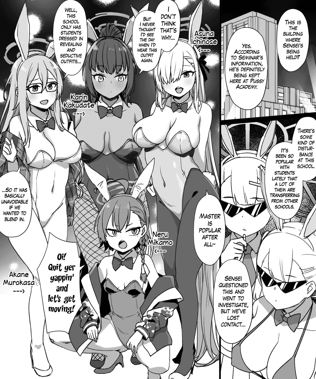 Hentai Manga Comic-Blue Archive: Brainwashing Bunny Slave-Read-3